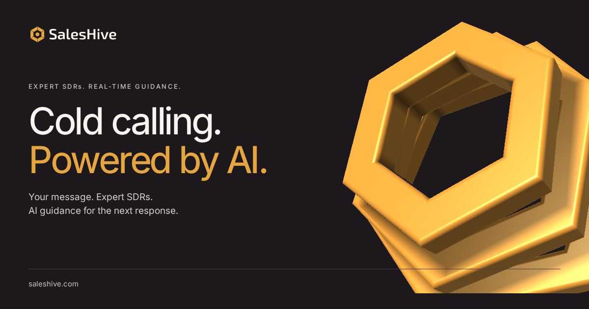Previous SalesHive tagline sharing card